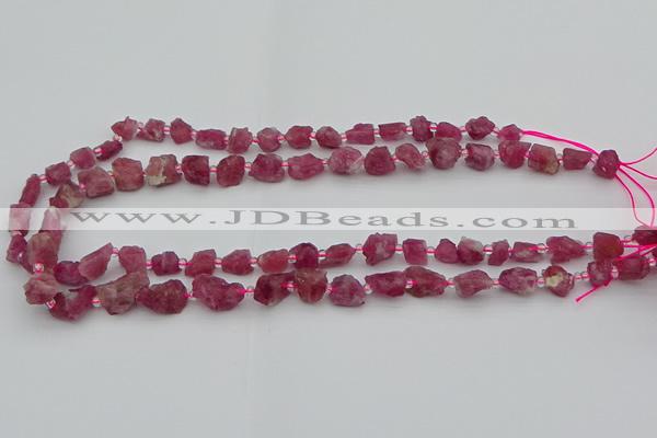 CNG5550 15.5 inches 4*6mm - 8*12mm nuggets pink tourmaline beads