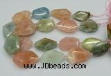 CNG5592 15.5 inches 25*35mm - 30*40mm faceted freeform morganite beads