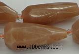 CNG5613 15.5 inches 15*35mm - 18*45mm faceted teardrop moonstone beads