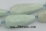 CNG5636 15.5 inches 15*35mm - 18*45mm faceted teardrop amazonite beads