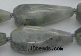 CNG5642 15.5 inches 15*35mm - 18*45mm faceted teardrop labradorite beads