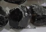 CNG565 15.5 inches 16*20mm faceted nuggets smoky quartz beads