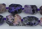 CNG5685 15.5 inche 12*16mm - 15*20mm faceted nuggets charoite beads