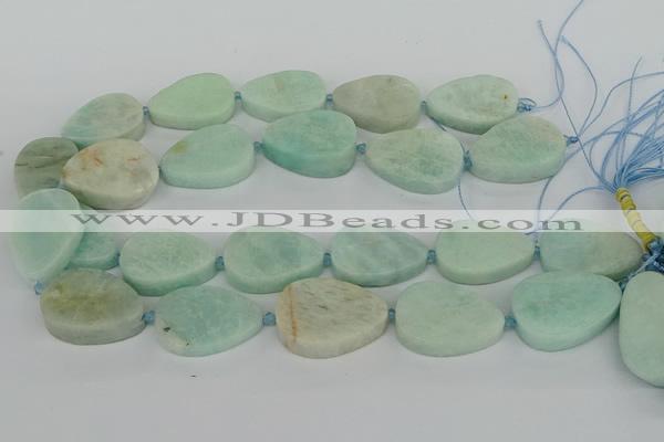 CNG5702 15.5 inches 22*30mm - 28*35mm freeform amazonite beads