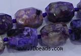 CNG5710 15.5 inches 12*16mm - 13*18mm faceted nuggets charoite beads