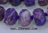 CNG5730 12*16mm - 13*18mm faceted nuggets charoite beads