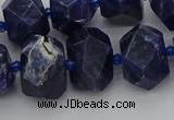 CNG5763 15.5 inches 12*16mm - 15*20mm faceted nuggets sodalite beads