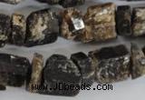 CNG577 5*10mm – 11*15mm nuggets black tourmaline gemstone beads