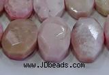 CNG5778 13*18mm - 15*20mm faceted freeform natural pink opal beads