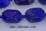 CNG5817 15.5 inches 10*14mm - 12*16mm faceted freeform lapis lazuli beads