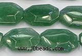 CNG5855 15*20mm - 20*25mm faceted freeform green strawberry quartz beads