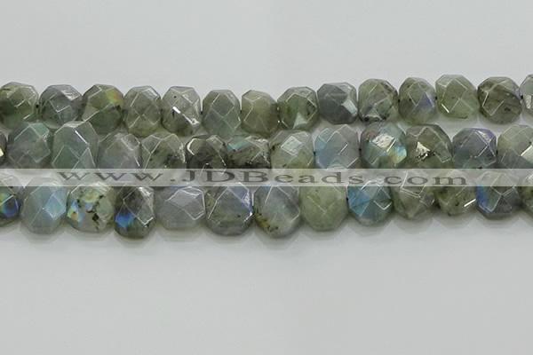 CNG5874 15.5 inches 8*12mm - 12*16mm faceted freeform labradorite beads