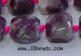 CNG5886 15.5 inches 10*12mm - 10*14mm faceted freeform tourmaline beads