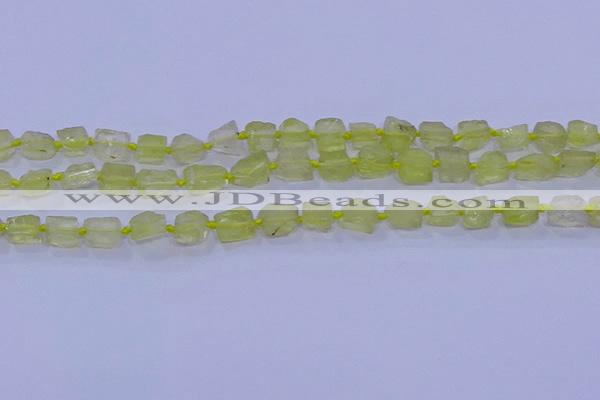 CNG5903 15.5 inches 4*6mm - 6*10mm nuggets rough lemon quartz beads