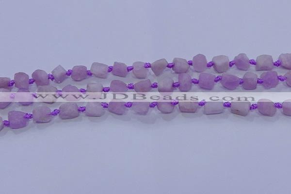 CNG5911 15.5 inches 4*6mm - 6*10mm nuggets rough kunzite beads