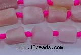 CNG5913 15.5 inches 4*6mm - 6*10mm nuggets rough pink opal beads