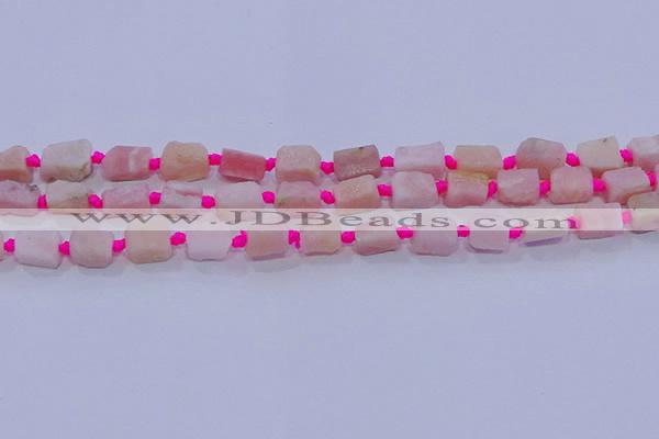 CNG5913 15.5 inches 4*6mm - 6*10mm nuggets rough pink opal beads