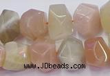 CNG5930 10*14mm - 13*18mm faceted nuggets rainbow moonstone beads