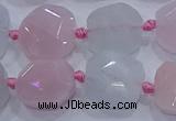 CNG5950 15.5 inches 10*12mm - 10*14mm faceted freeform morganite beads