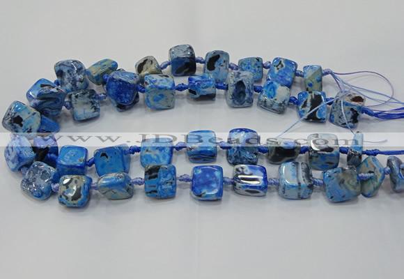 CNG6005 15.5 inches 12*16mm - 15*18mm nuggets agate beads