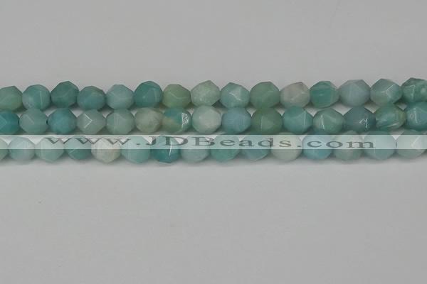 CNG6100 15.5 inches 8mm faceted nuggets amazonite gemstone beads