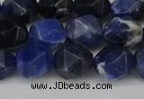 CNG6104 15.5 inches 8mm faceted nuggets sodalite gemstone beads