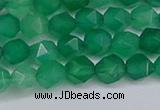 CNG6226 15.5 inches 6mm faceted nuggets green agate beads