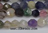 CNG6265 15.5 inches 6mm faceted nuggets mixed gemstone beads