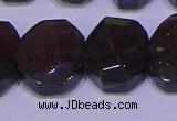 CNG6308 15.5 inches 13*18mm - 15*20mm faceted freeform smoky quartz beads