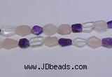 CNG6336 15.5 inches 14*18mm - 16*22mm freeform mixed quartz beads