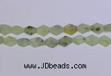 CNG6357 14*18mm - 16*22mm freeform green matte rutilated quartz beads