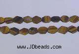 CNG6370 15.5 inches 14*18mm - 16*22mm freeform matte yellow tiger eye beads