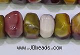 CNG6384 15.5 inches 6*14mm - 8*14mm nuggets mookaite beads