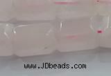 CNG6403 15.5 inches 15*20mm faceted nuggets rose quartz beads