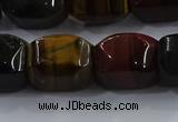 CNG6427 15.5 inches 15*20mm faceted nuggets mixed tiger eye beads