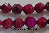 CNG6535 15.5 inches 8mm faceted nuggets red tiger eye beads