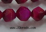 CNG6537 15.5 inches 12mm faceted nuggets red tiger eye beads