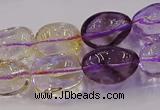 CNG6860 15.5 inches 12*16mm - 13*18mm nuggets amethyst & citrine beads