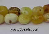 CNG6880 15.5 inches 8*12mm - 10*14mm nuggets yellow opal beads