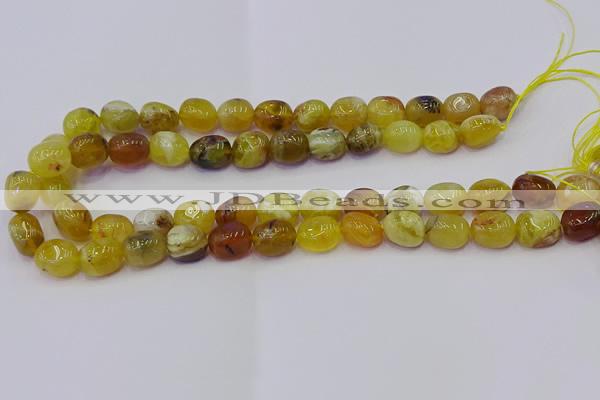 CNG6881 15.5 inches 12*16mm - 13*18mm nuggets yellow opal beads