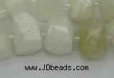 CNG6925 12*16mm - 15*20mm faceted nuggets white moonstone beads