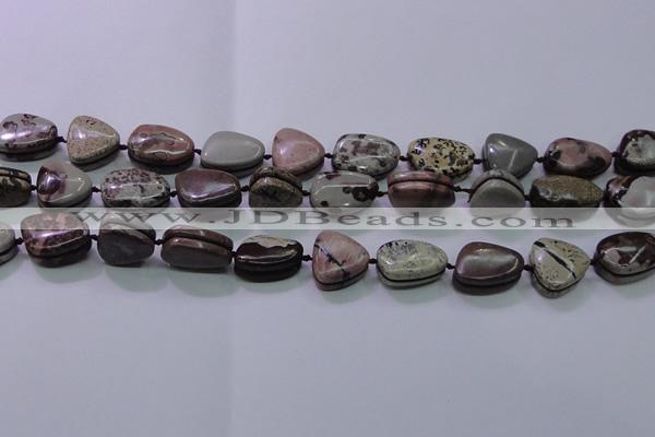 CNG698 15.5 inches 13*18mm - 15*16mm freeform artistic jasper beads