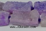 CNG7013 15.5 inches 10*28mm - 12*30mm freeform druzy agate beads