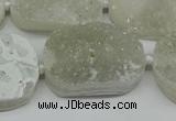 CNG7021 15.5 inches 20*28mm - 25*35mm freeform druzy agate beads