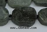 CNG7028 15.5 inches 20*28mm - 25*35mm freeform druzy agate beads