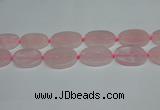 CNG7051 15.5 inches 25*35mm - 30*45mm freeform rose quartz beads