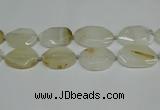 CNG7080 15.5 inches 25*35mm - 35*45mm faceted freeform agate beads