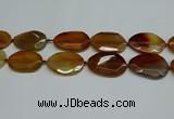 CNG7083 15.5 inches 25*35mm - 35*45mm faceted freeform agate beads