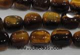 CNG710 15.5 inches 10*14mm nuggets yellow tiger eye beads wholesale