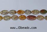 CNG7111 15.5 inches 18*25mm - 20*33mm freeform birdeye rhyolite beads